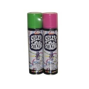 The Original Silly‎ String! String 2 pack, Assorted Colors, 3 oz Large